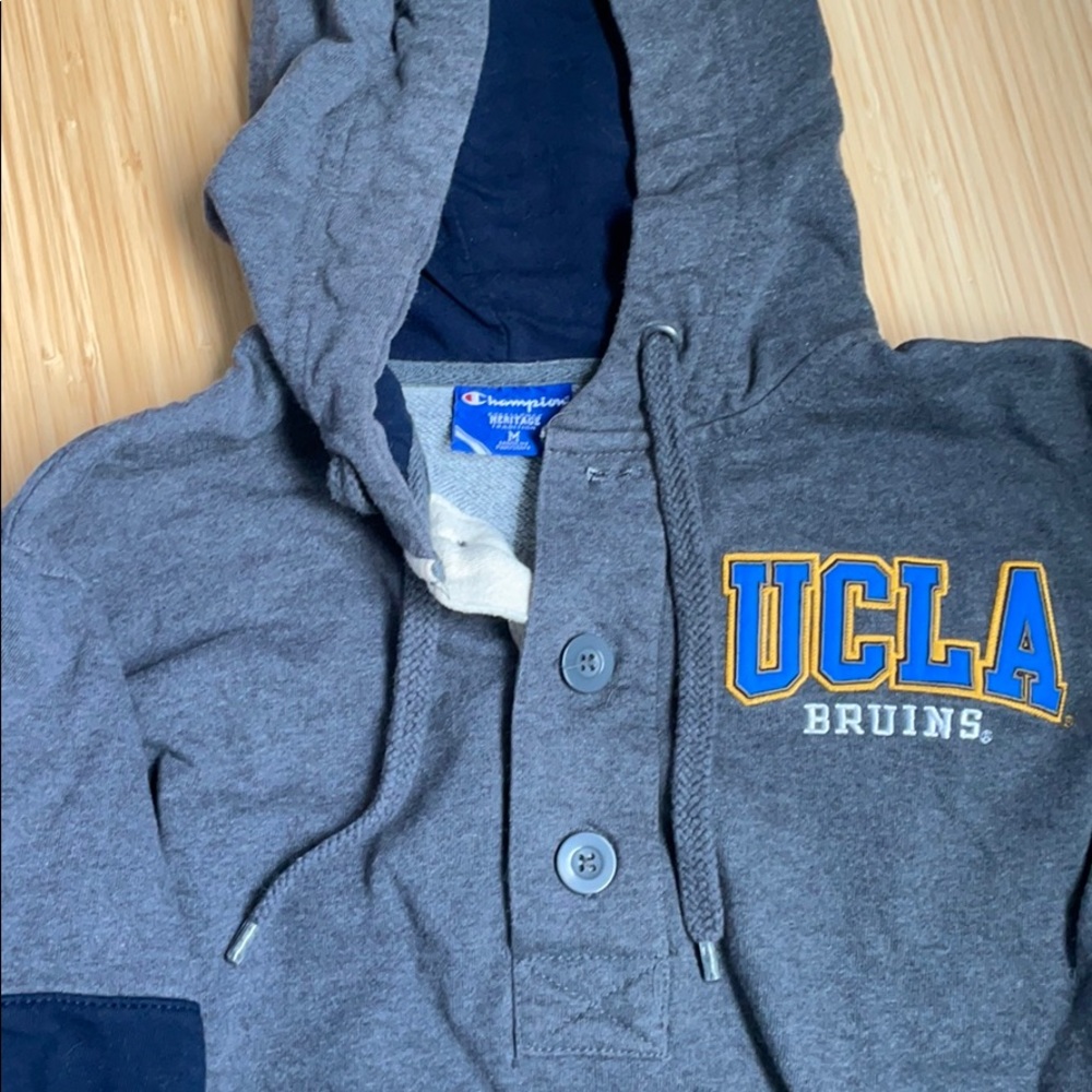UCLA varsity button Champion hoodie